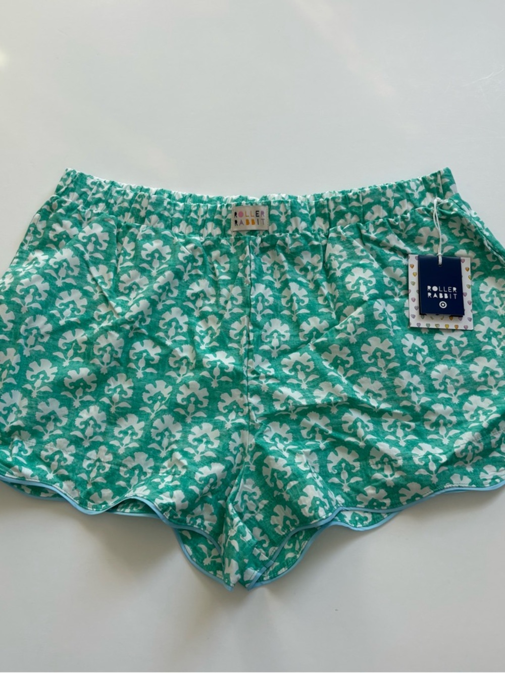Roller Rabbit Women Boxers Size Large Floral Ploplin New with Tags